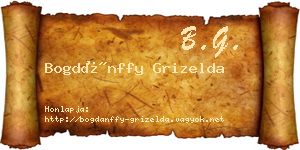 Bogdánffy Grizelda névjegykártya
